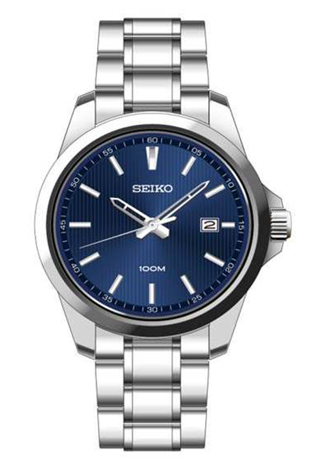 Seiko Mens Neo Classic Blue Dial Watch SUR153P1