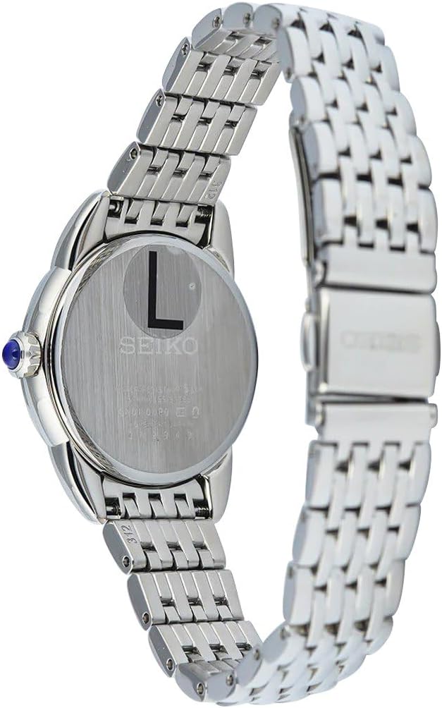 Gwylio Merched Seiko gydag Wyneb Arian a Strap Arian SUR379P1