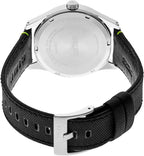 Seiko Mens Watch with Black Dial & Black Leather Strap SUR517P1