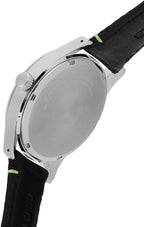 Seiko Mens Watch with Black Dial & Black Leather Strap SUR517P1