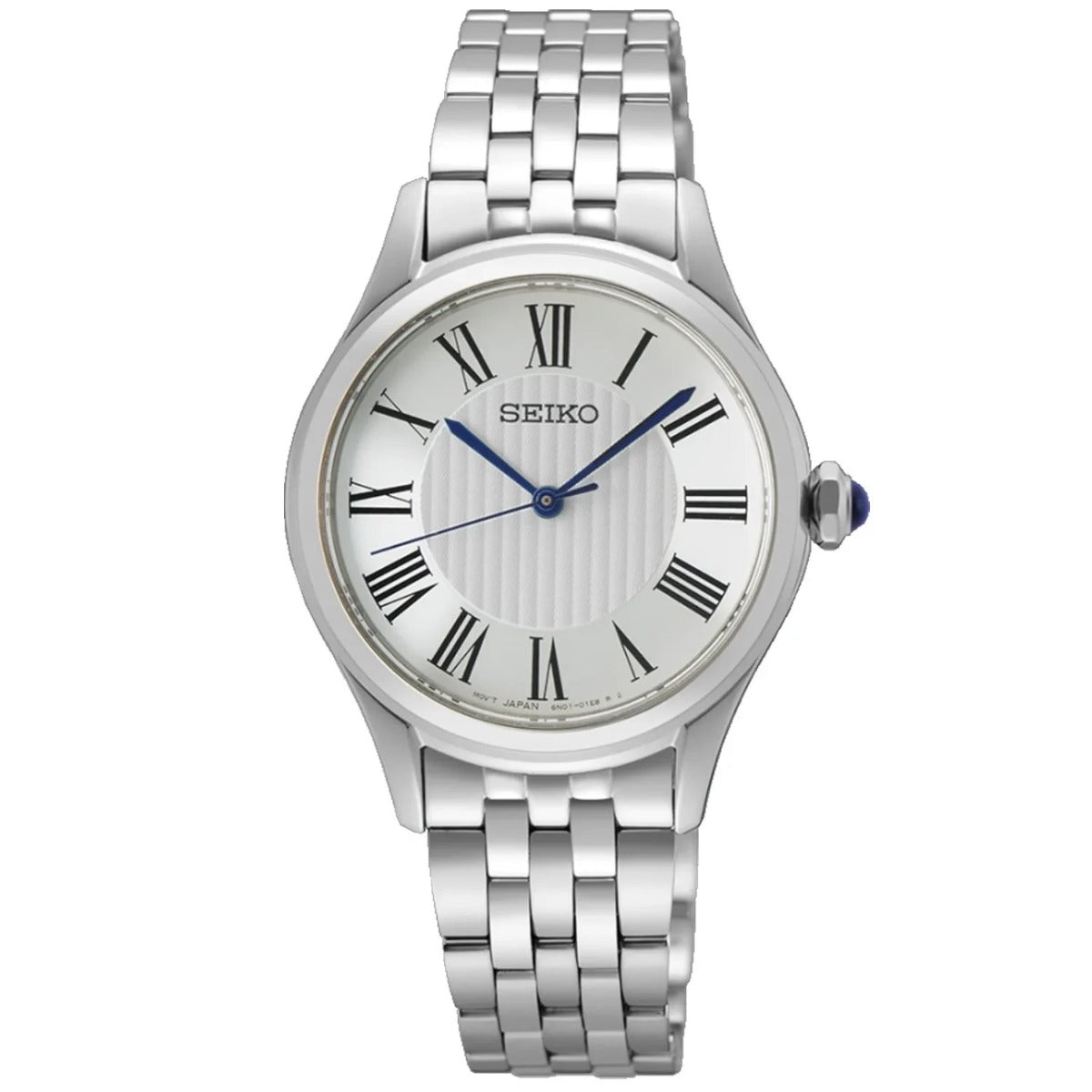 Seiko Caprice Ladies Watch with Silver Dial and Silver Bracelet SUR609P1