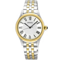 Seiko Caprice Ladies Watch with Silver Dial and Two Tone Bracelet SUR612P1