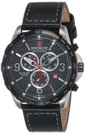 Swiss Military Ace Mens Watch with Black Leather Strap 6-4251.33.001