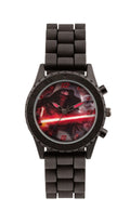 Star Wars Boy's Quartz Watch with Multicolour Dial Analogue Display and Black Silicone Strap SWM3053