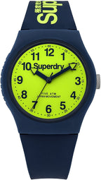 Superdry Mens Watch with Blue Silicone Strap SYG164UN