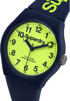 Superdry Mens Watch with Blue Silicone Strap SYG164UN
