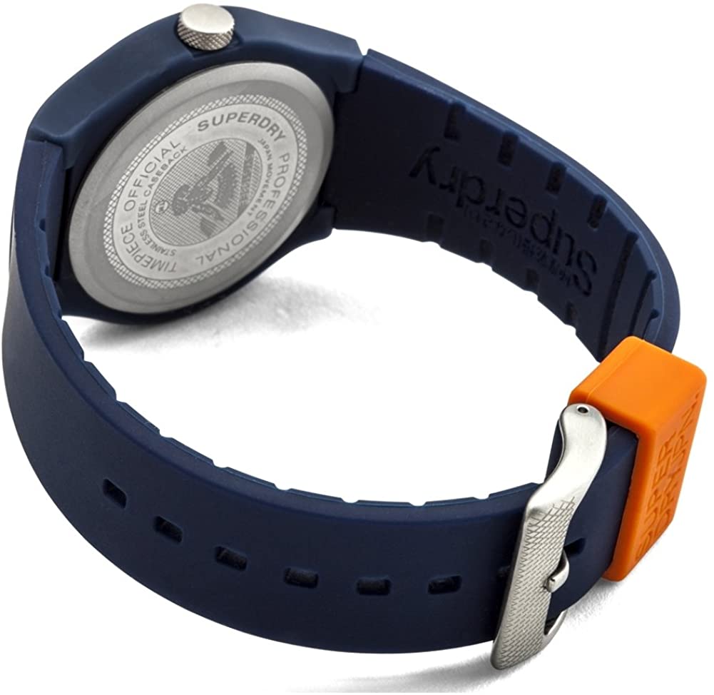 Superdry Men's Watch with Blue Silicone Strap SYG198UO/2