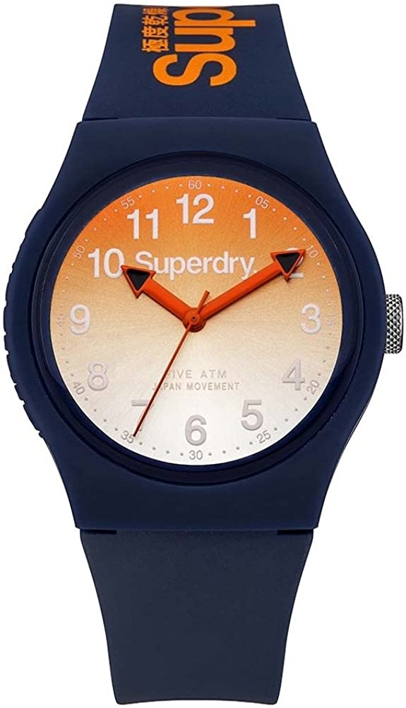 Superdry Men's Watch with Blue Silicone Strap SYG198UO/2