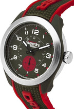 Superdry Military Mens Watch with Green Silicone Strap SYG214N