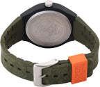 Gwylio Dynion Superdry gyda Strap Gwyrdd a Deial Beige SYG225N