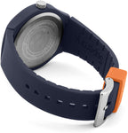 Superdry Army Gwylio Dynion Gyda Strap Silicôn Glas SYG254U