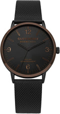 Gwylio Dynion Superdry gyda Strap Milanese Du SYG259BM