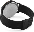 Gwylio Dynion Superdry gyda Strap Milanese Du SYG259BM