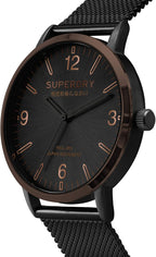 Gwylio Dynion Superdry gyda Strap Milanese Du SYG259BM