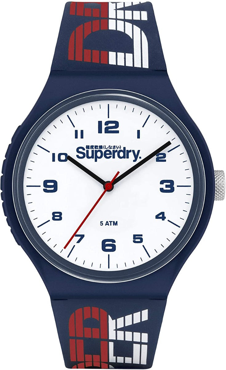 Gwylio Dynion Superdry Gyda Strap Silicone Glas SYG269UW