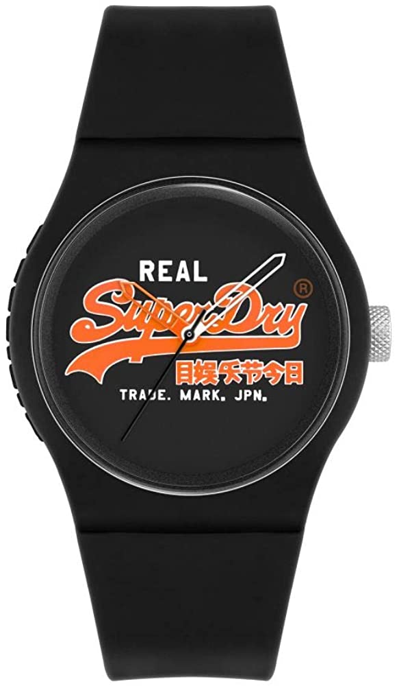 Clustor Dynion Superdry gyda Strap Silicon Du SYG280BO