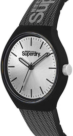 Superdry Mens Watch with Black Silicone Strap SYG293B