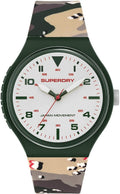 Superdry Urban XL Mens Watch With Cream/Khaki Camo Strap SYG295N