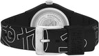 Gwisg Superdry i Ddynion gyda Deial Du a Strap Silicon Du SYG300BW