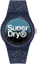 Gwylio Dynion Superdry Urban gyda Strap Silicon Glas SYG302U