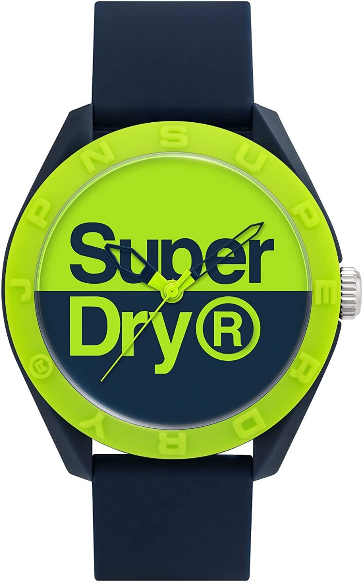 Gwylio Dynion Superdry Osaka gyda Strap Silicon Glas SYG303UN