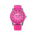 Superdry – Gwylio Cwarts Analog i Fenywod gyda Strap Silicôn Pinc SYL146P