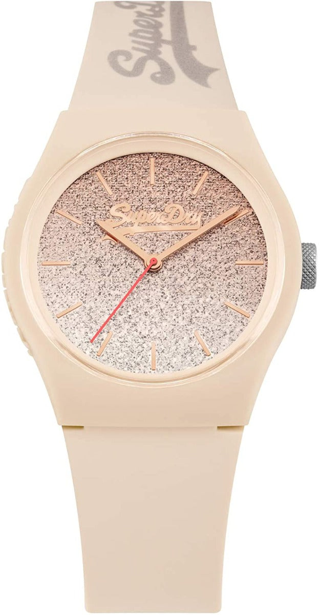 Superdry Ladies Watch with Nude Ombre Dial and Nude Strap SYL179C