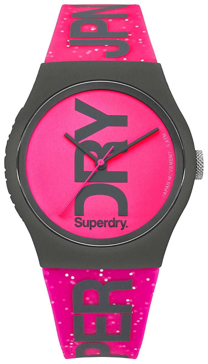 Watsh Cwartz Analog i Fenywod Superdry gyda Strap Silicon SYL189PP