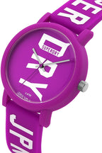 Superdry Ladies Watch with Purple Silicone Strap SYL196VW