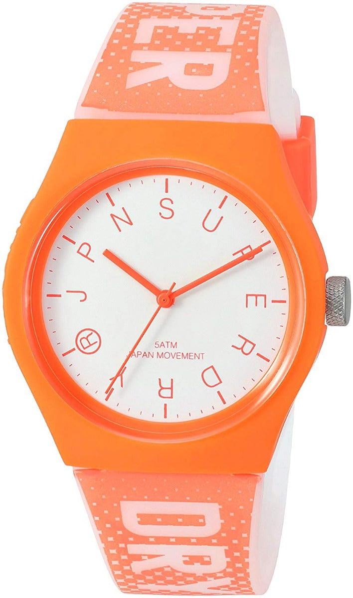 Gwylio Cwartz Analog Menywod Superdry gyda Strap Silicon SYL224O