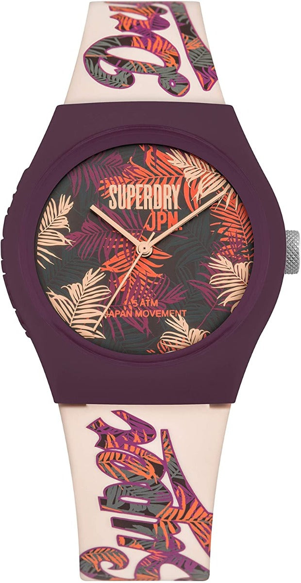 Superdry Ladies Watch with Beige Strap SYL247PV