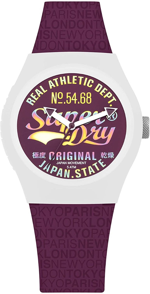 Superdry Ladies Watch SYL249V with Purple Dial and Purple Strap