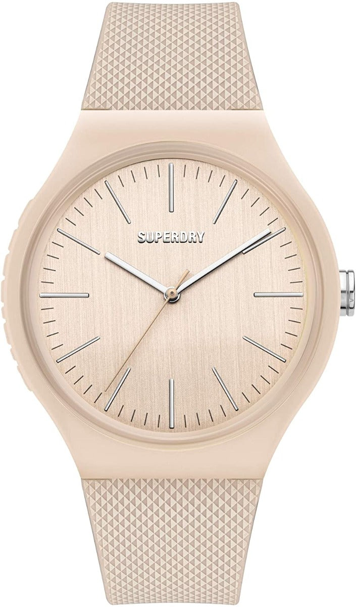 Superdry Ladies Watch with Nude Dial and Nude Silicone Strap SYL344W