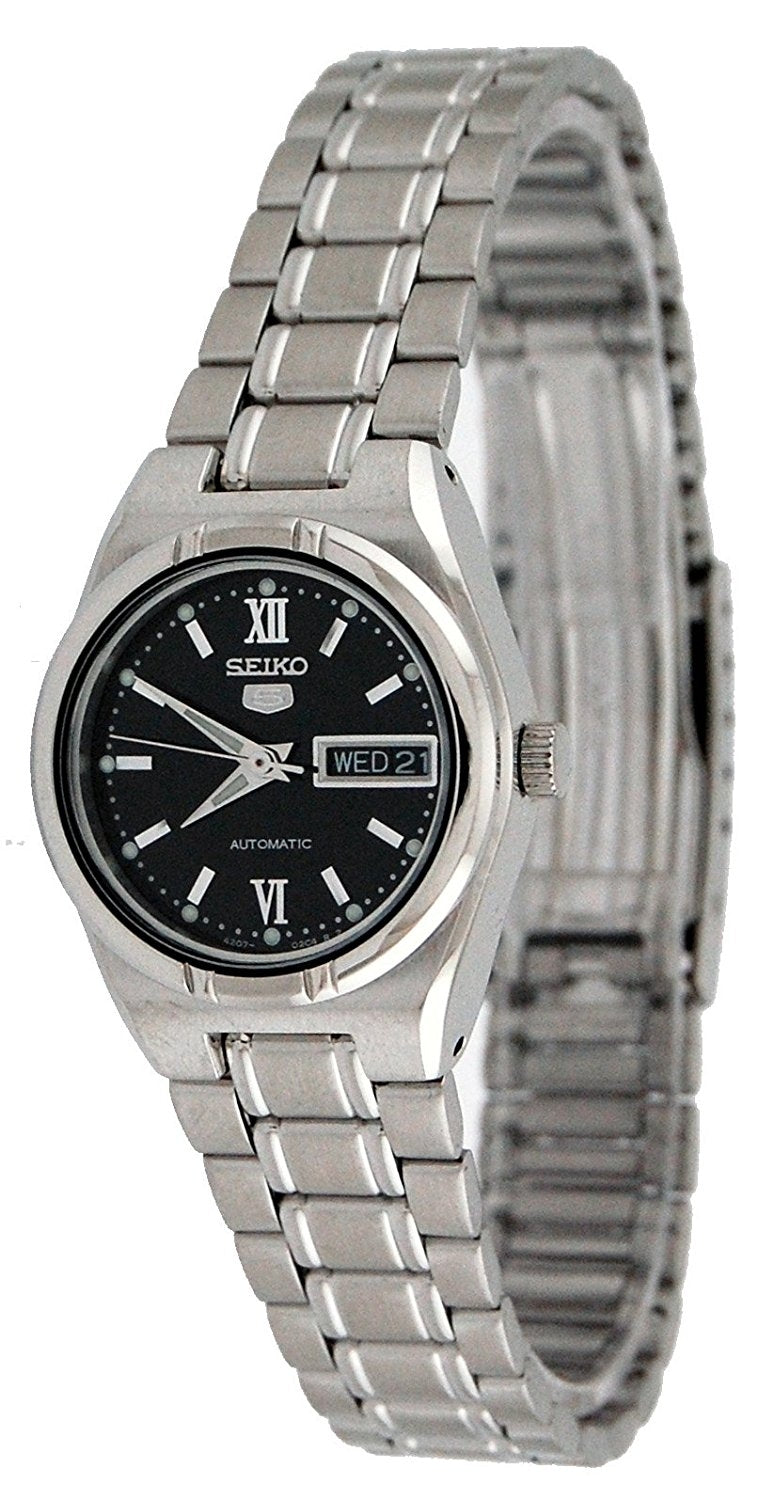 Seiko 5 Ladies Automatic Black Dial Watch SYM607K1