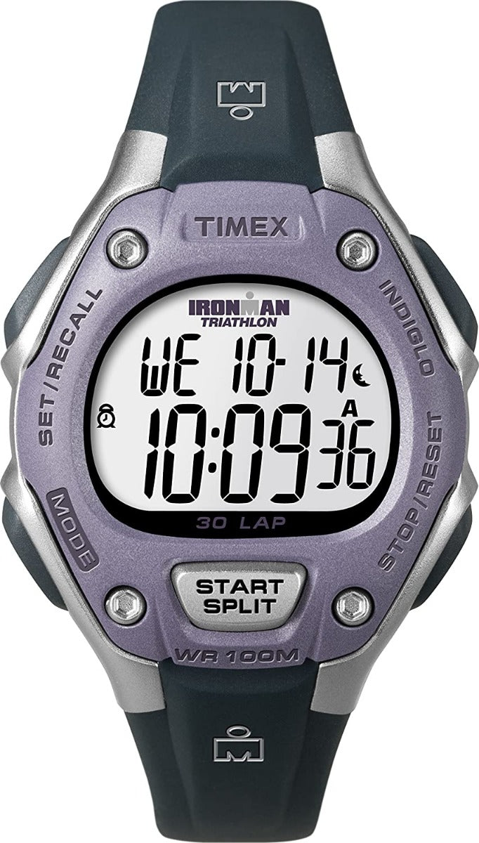Gwylio Digidol Merched Timex Ironman gyda Strap Llwyd Gwylio T5K410