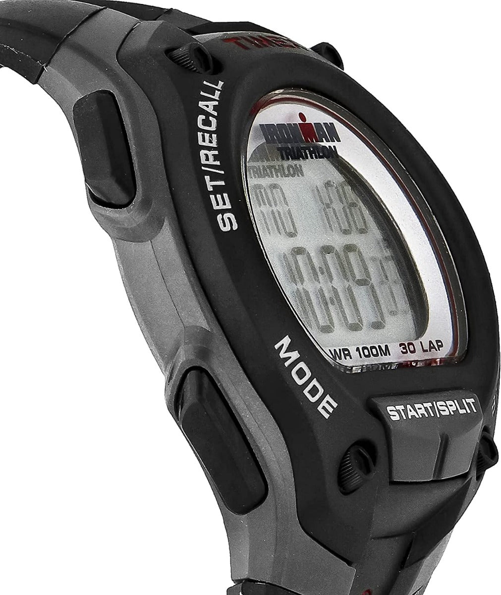 Timex Men's Ironman Digital Watch with Black Resin Strap T5K417