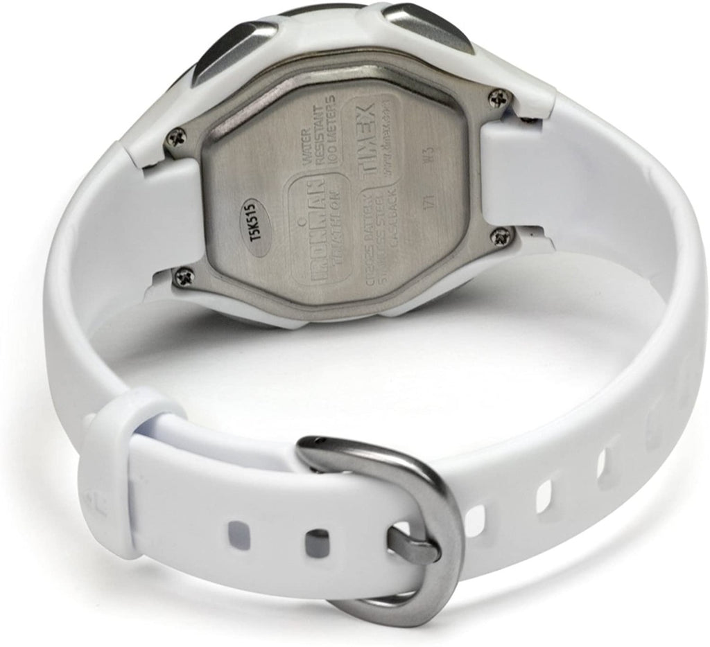 Timex Ironman Ladies Digital Watch with White Silicone Strap T5K515