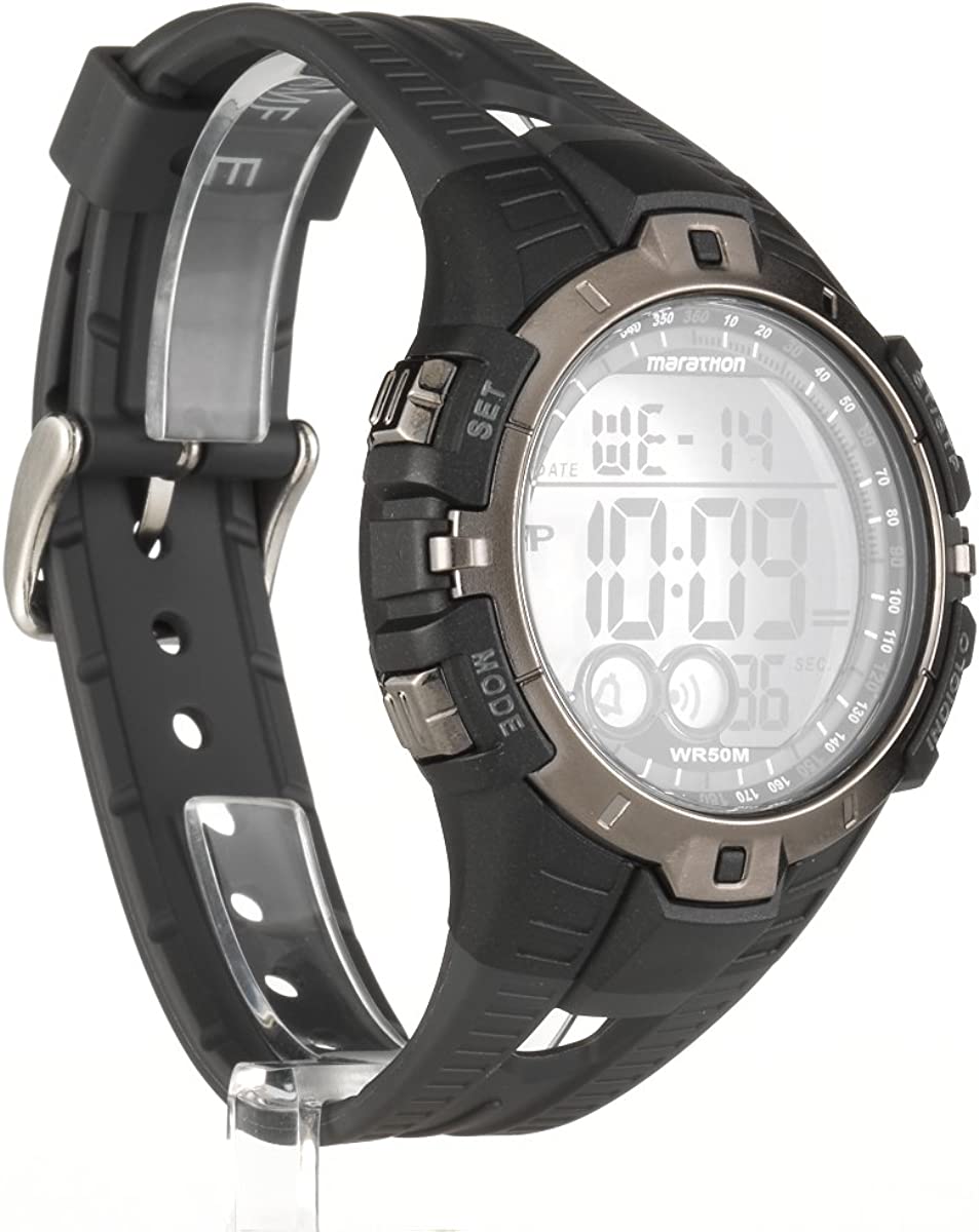 Timex Marathon Gents Digital Watch With Black Resin Strap T5K802