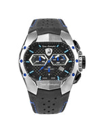 Tonino Lamborghini GT1 Men's Watch with Black Leather Strap T9GC-SS