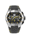 Tonino Lamborghini GT1 Men's Watch with Black Leather Strap T9GE-SS