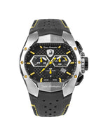 Tonino Lamborghini GT1 Men's Watch with Black Leather Strap T9GE-SS