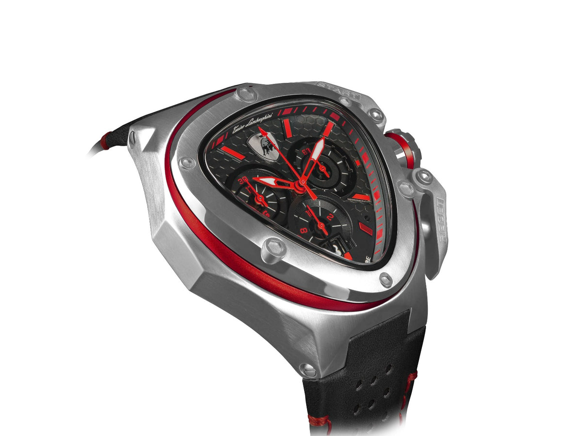 Tonino Lamborghini Spyder X Men's Watch with Black Leather Strap T9XA-SS