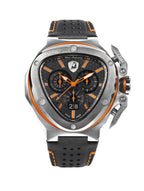 Tonino Lamborghini Spyder X Men's Watch with Black Leather Strap T9XB-SS