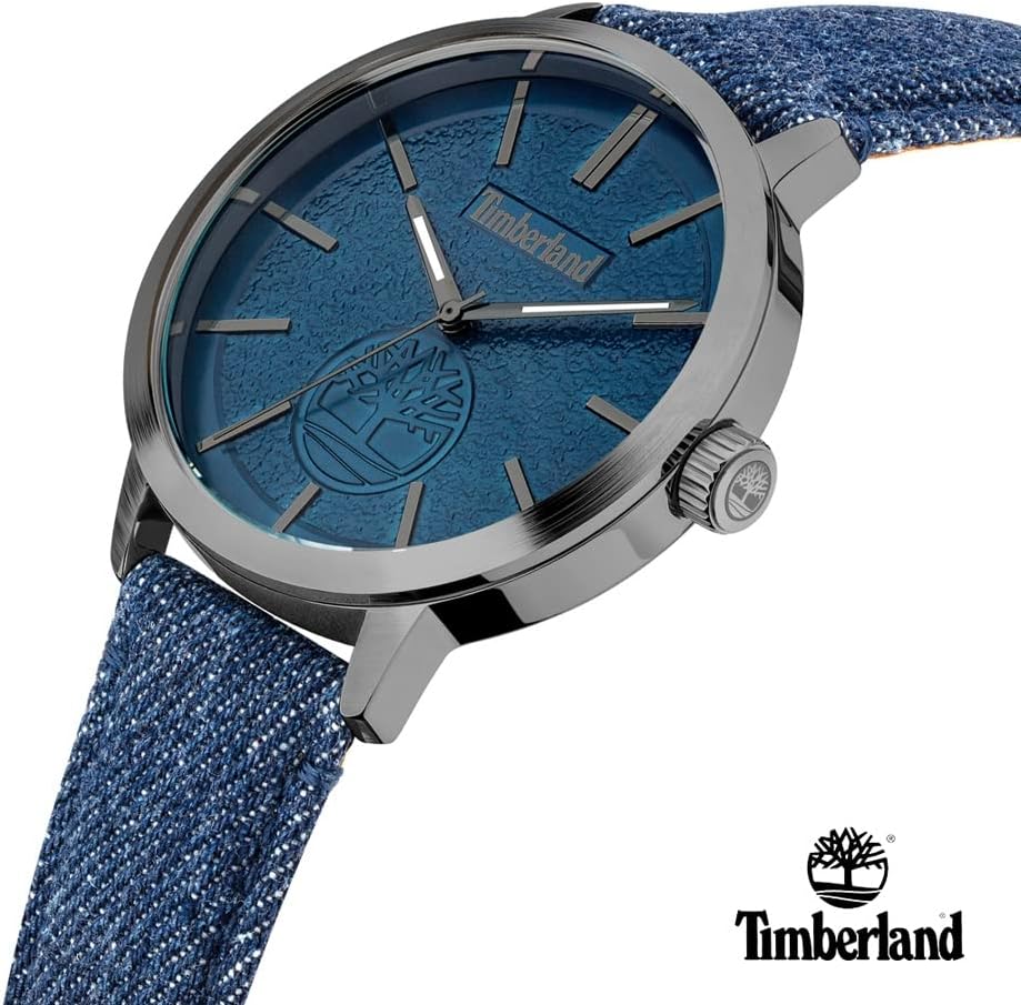 Timberland Greycourt Mens Watch with Blue Dial and Blue Fabric Strap TDWGA2090703