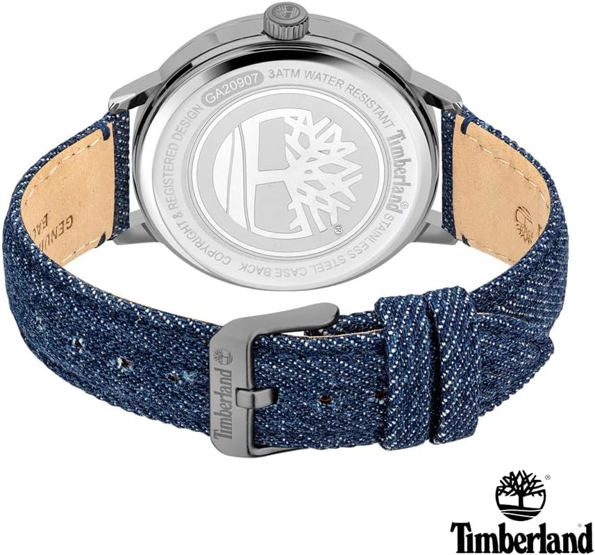 Timberland Greycourt Mens Watch with Blue Dial and Blue Fabric Strap TDWGA2090703