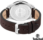 Timberland Mens Watch with Silver Dial and Brown Leather Strap TDWGB2090202