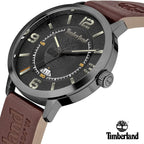 Timberland Greycourt Mens Watch with Brown Leather Strap TDWGB2091002