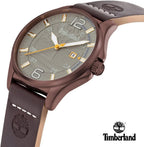 Timberland Brainard Mens Watch with Grey Dial and Brown Leather Strap TDWGB2091902