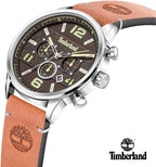 Timberland Mens Watch with Brown Dial and Tan Leather Strap TDWGC2091201