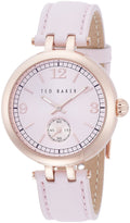 Ladies Ted Baker Pink Dial and Pink Leather Strap Watch TE10023476 RRP £135